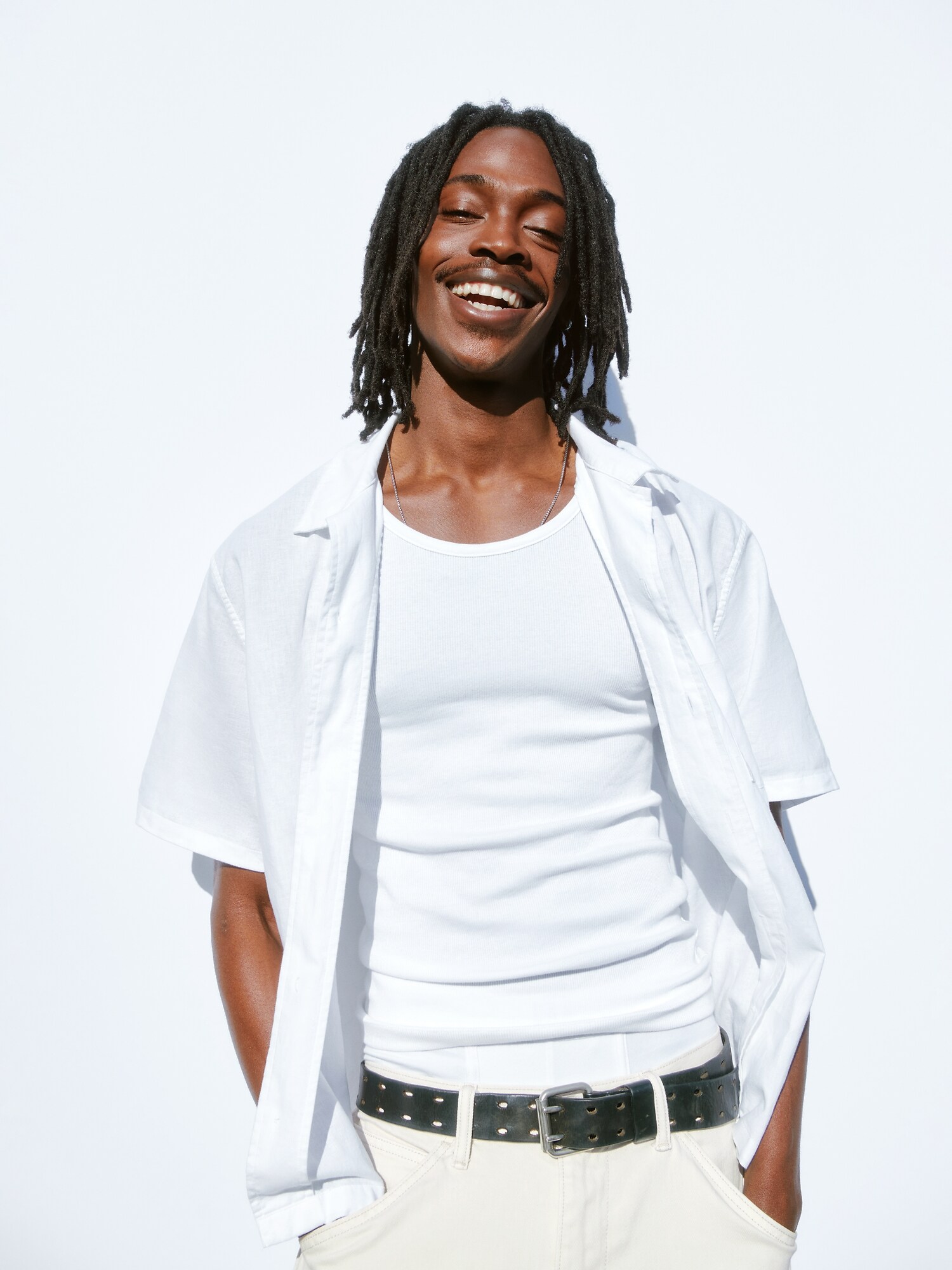 ドビー リラックスフィット ストレートヘムシャツ-5