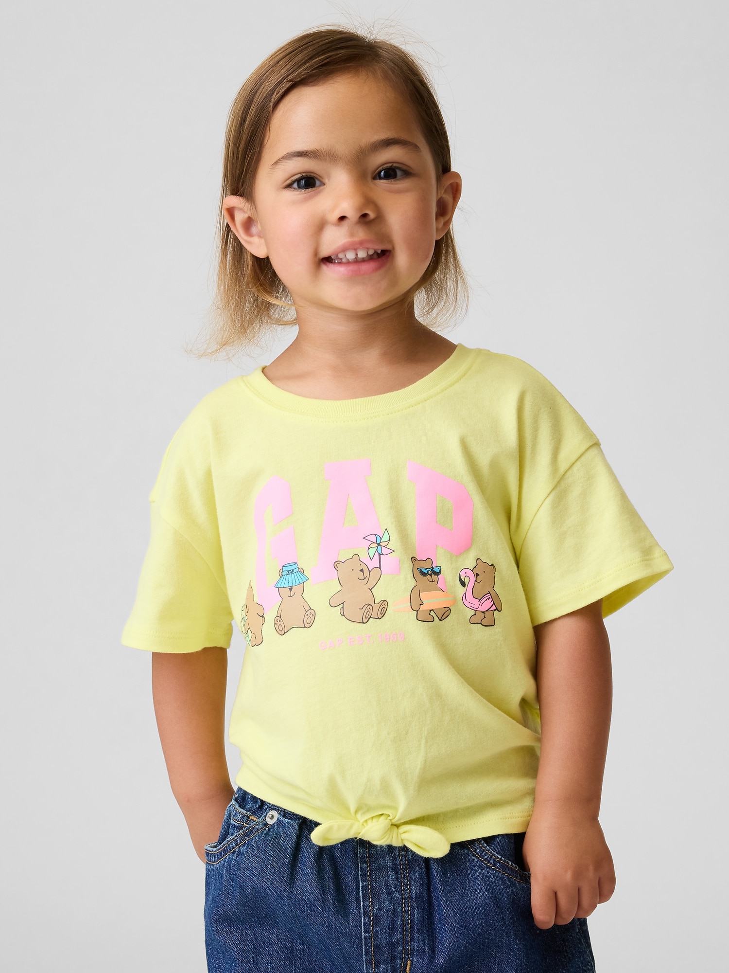 babyGap 裾結び グラフィックTシャツ-0