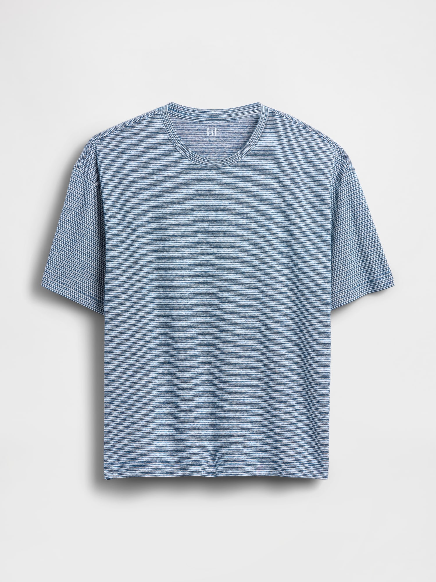 コットンリネン オーバーサイズ クロップドTシャツ-4