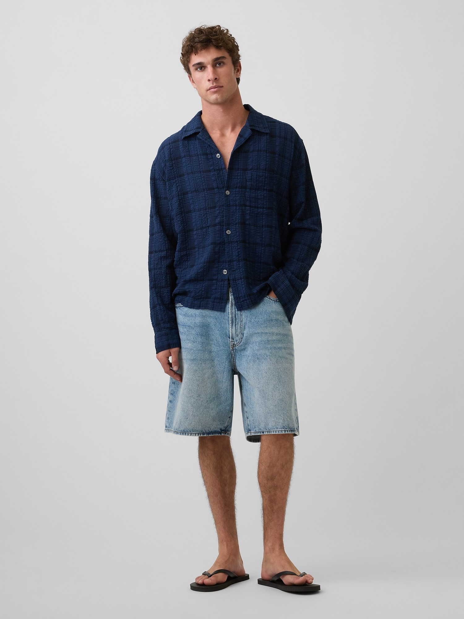 Relaxed Straight-Hem Shirt
