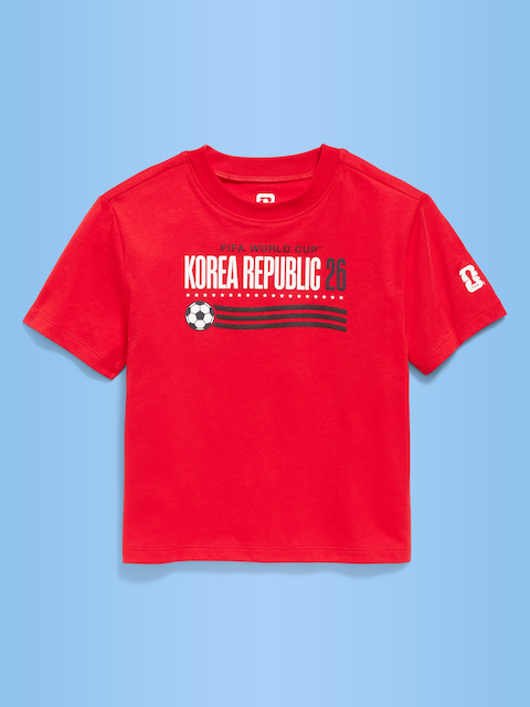 T-SHIRT SURDIMENSIONNÉ À IMPRIMÉ COUPE DU MONDE DE LA FIFA 2026™, KOREA REPUBLIC UNISEXE POUR TOUT-PETIT