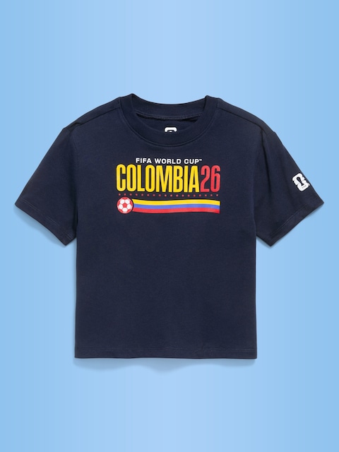 T-SHIRT SURDIMENSIONNÉ À IMPRIMÉ DE LA COUPE DU MONDE DE LA FIFA 26™, COLOMBIE UNISEXE POUR TOUT-PETIT