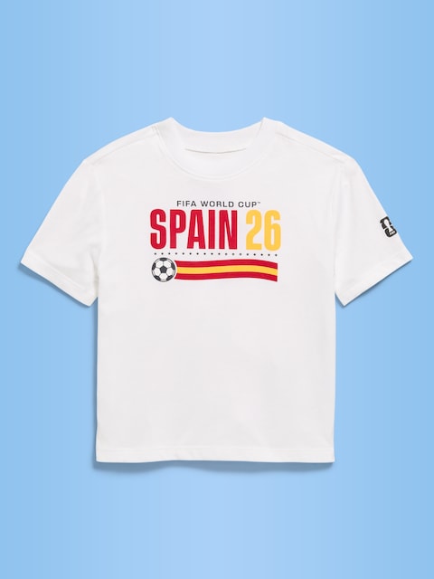 T-SHIRT SURDIMENSIONNÉ À IMPRIMÉ COUPE DU MONDE DE LA FIFA 26™, ESPAGNE UNISEXE POUR TOUT-PETIT