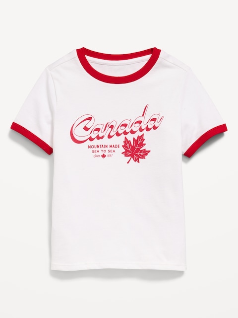 T-SHIRT À MANCHES COURTES À IMPRIMÉ UNISEXE POUR TOUT-PETIT