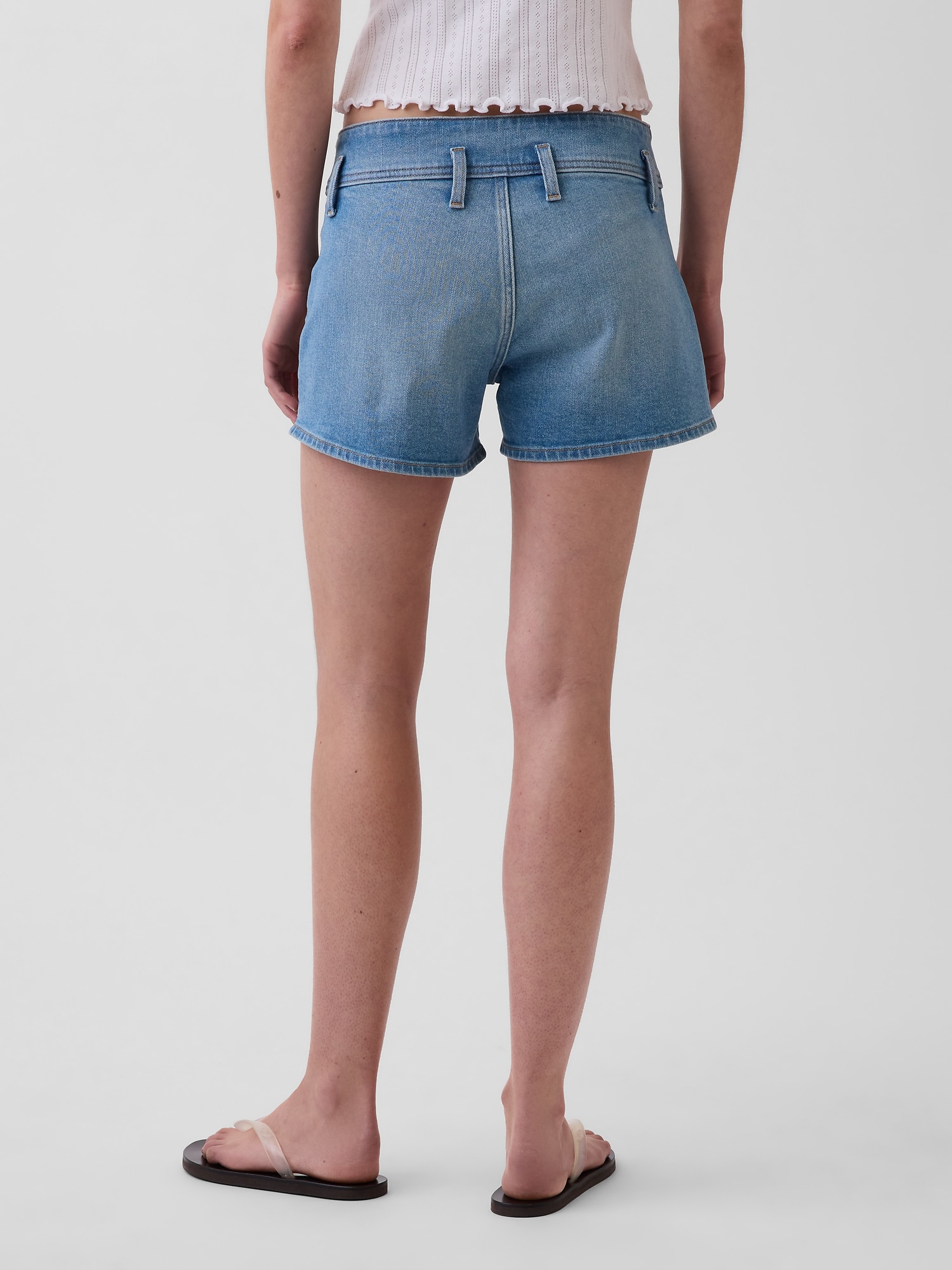 3" Low Rise Denim Shorts