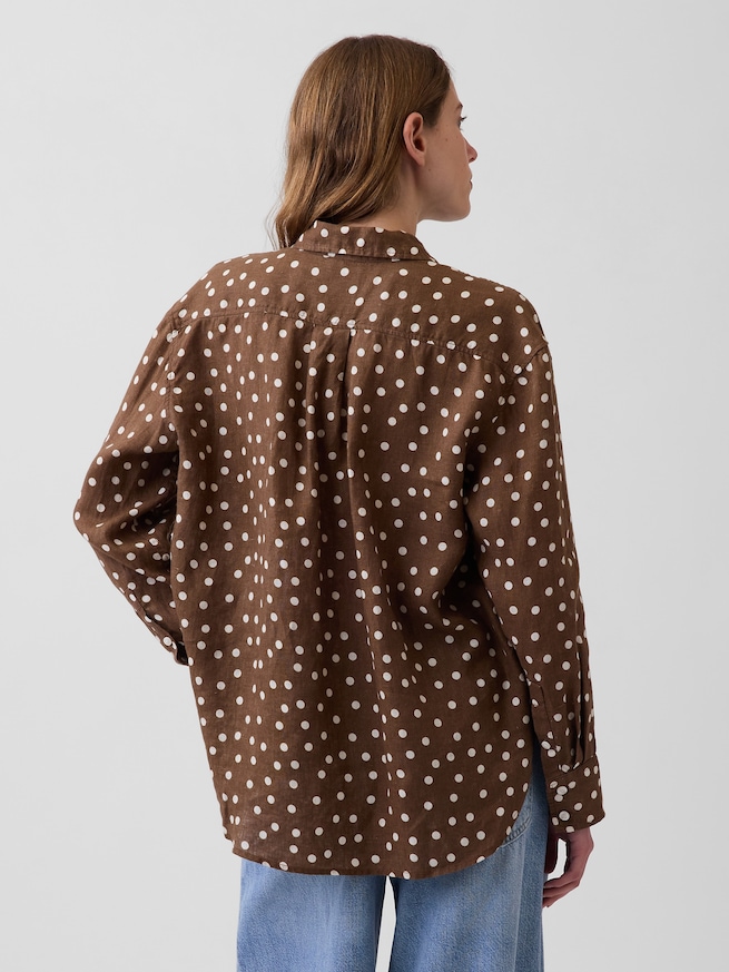 リネン100％ オーバーサイズシャツ-2