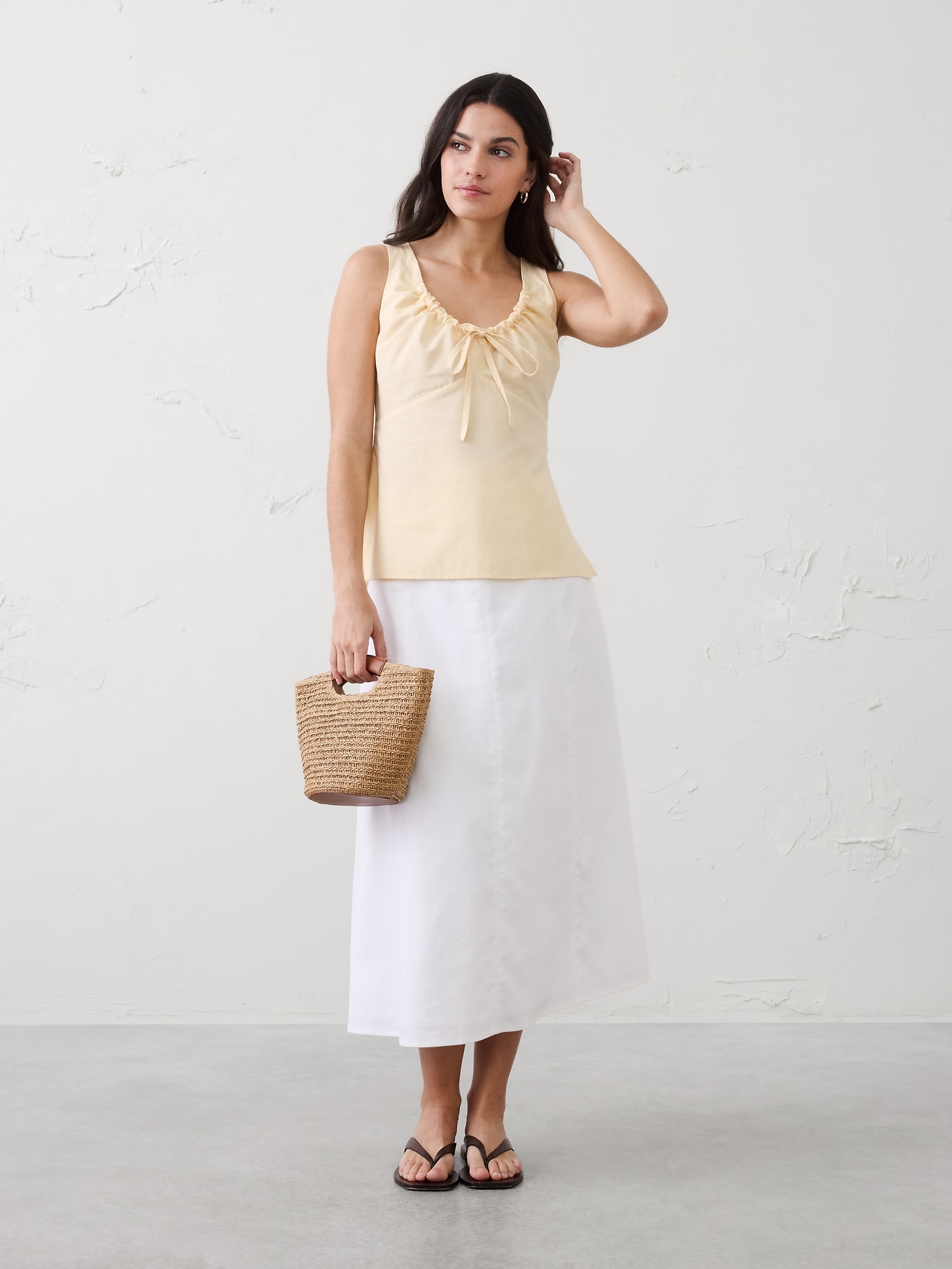 Cinched Bust-Tie Top