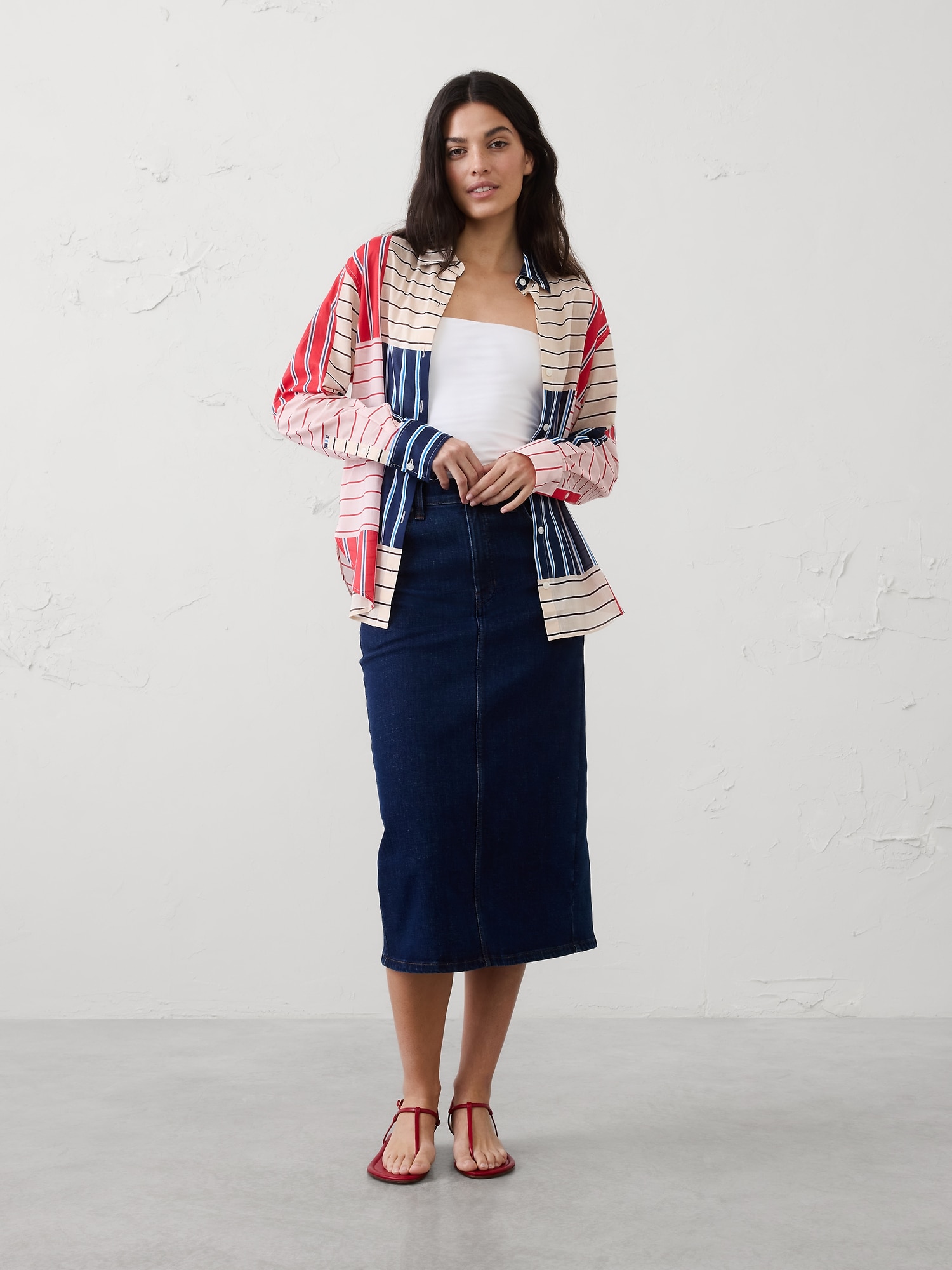 Striped Voile Shirt