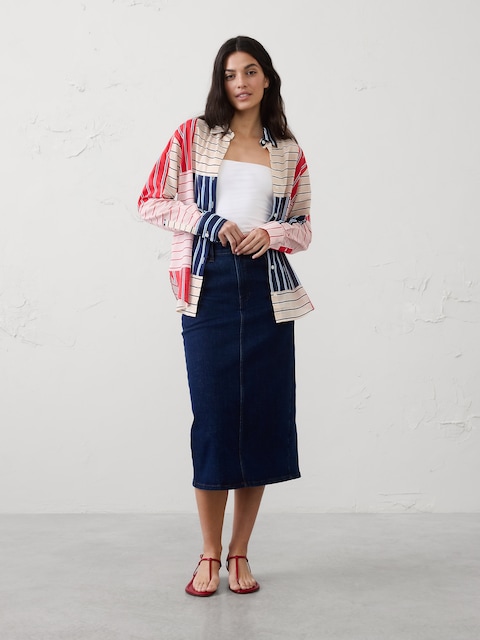 Striped Voile Shirt