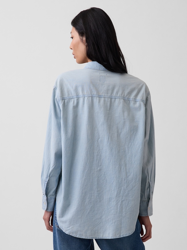 デニム ビッグシャツ-1