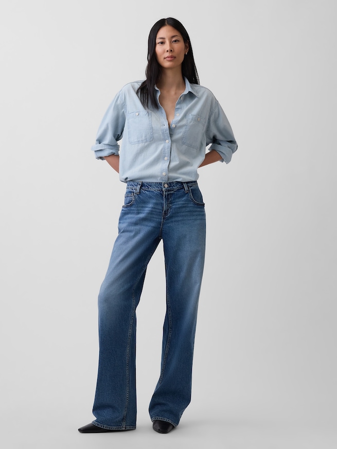 デニム ビッグシャツ-2