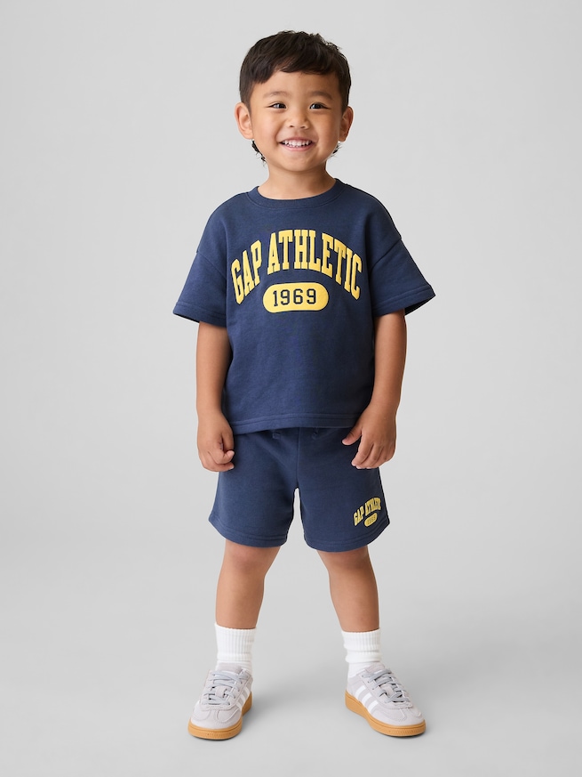 babyGap リラックスフィット プルオン フレンチテリー ショートパンツ-0