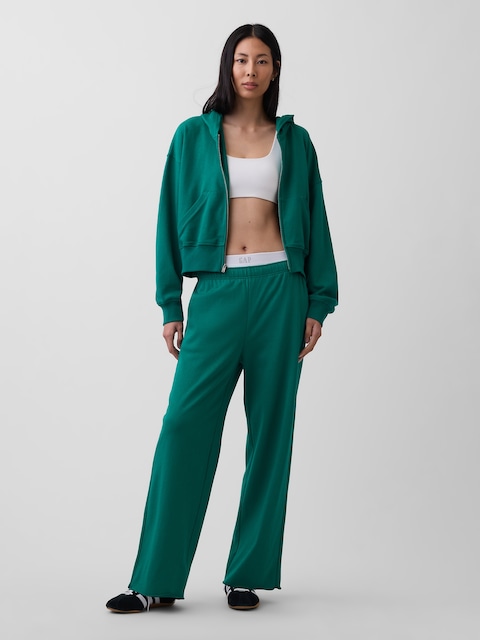 VintageSoft Terry Wide-Leg Sweatpants