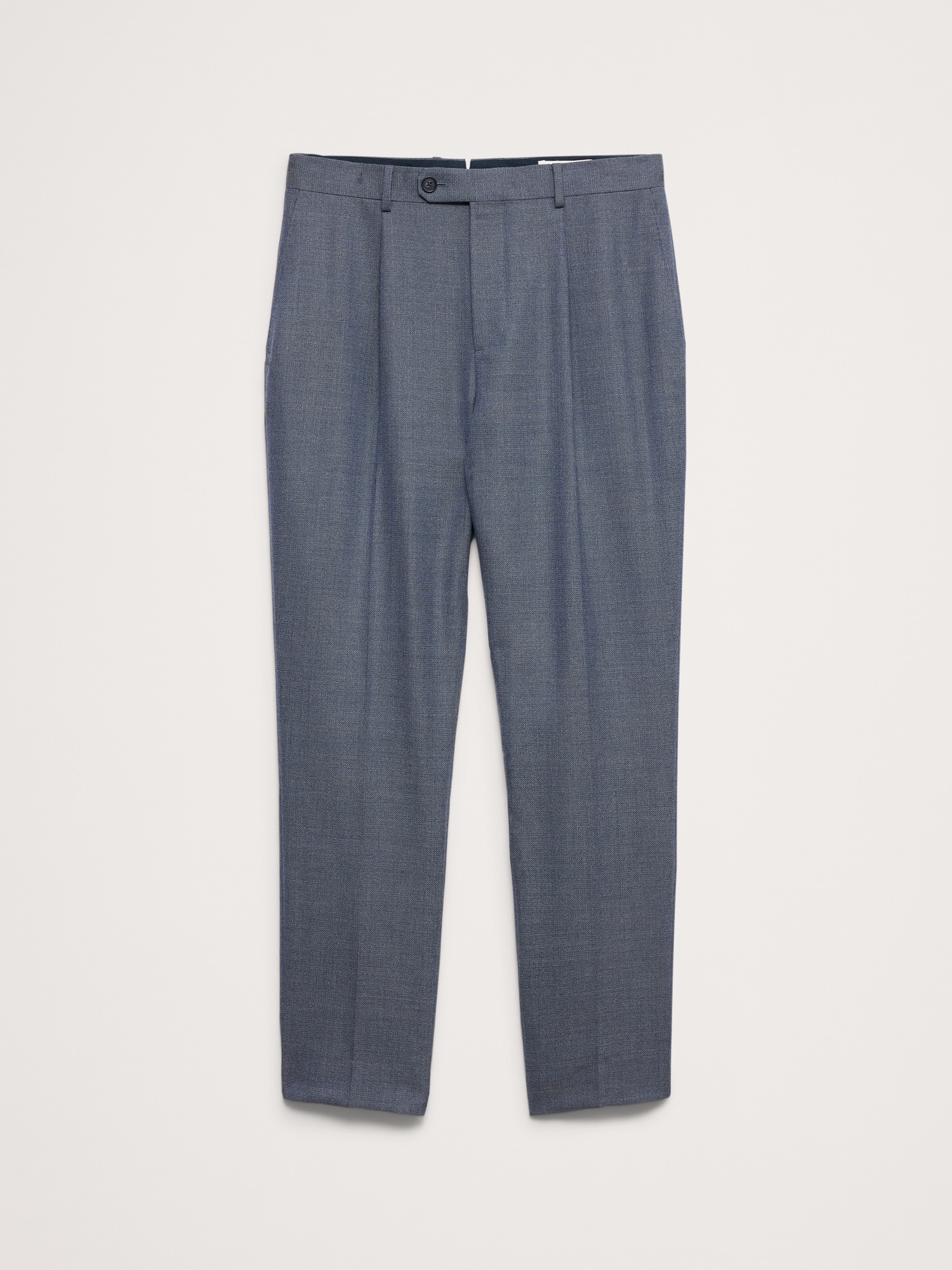 Tailored Slim-Fit Italian Wool Ventile Suit Pant