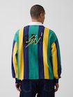 Gap &times; Sean Wotherspoon オーバーサイズ ストライプポロシャツ-2