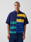 Gap &times; Sean Wotherspoon オーバーサイズ ミックスストライプ ボクシーポロシャツ-0