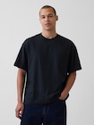 オーバーサイズ クロップド ポケットTシャツ-0