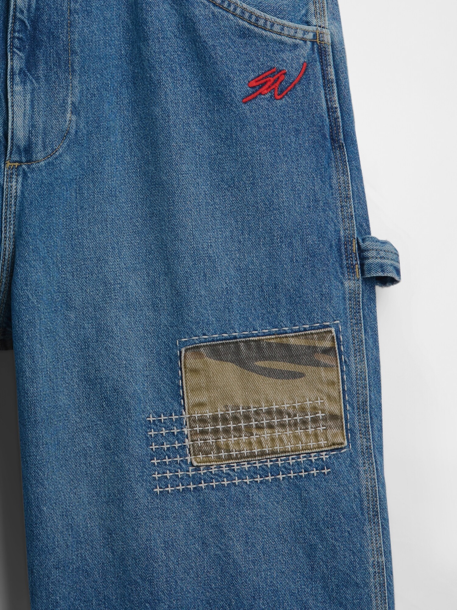 GALLERY DEPT デニムパッチワークショートパンツ　パンツ GALLERY DEPT. パッチワークデニムショートパンツ - メルカリ