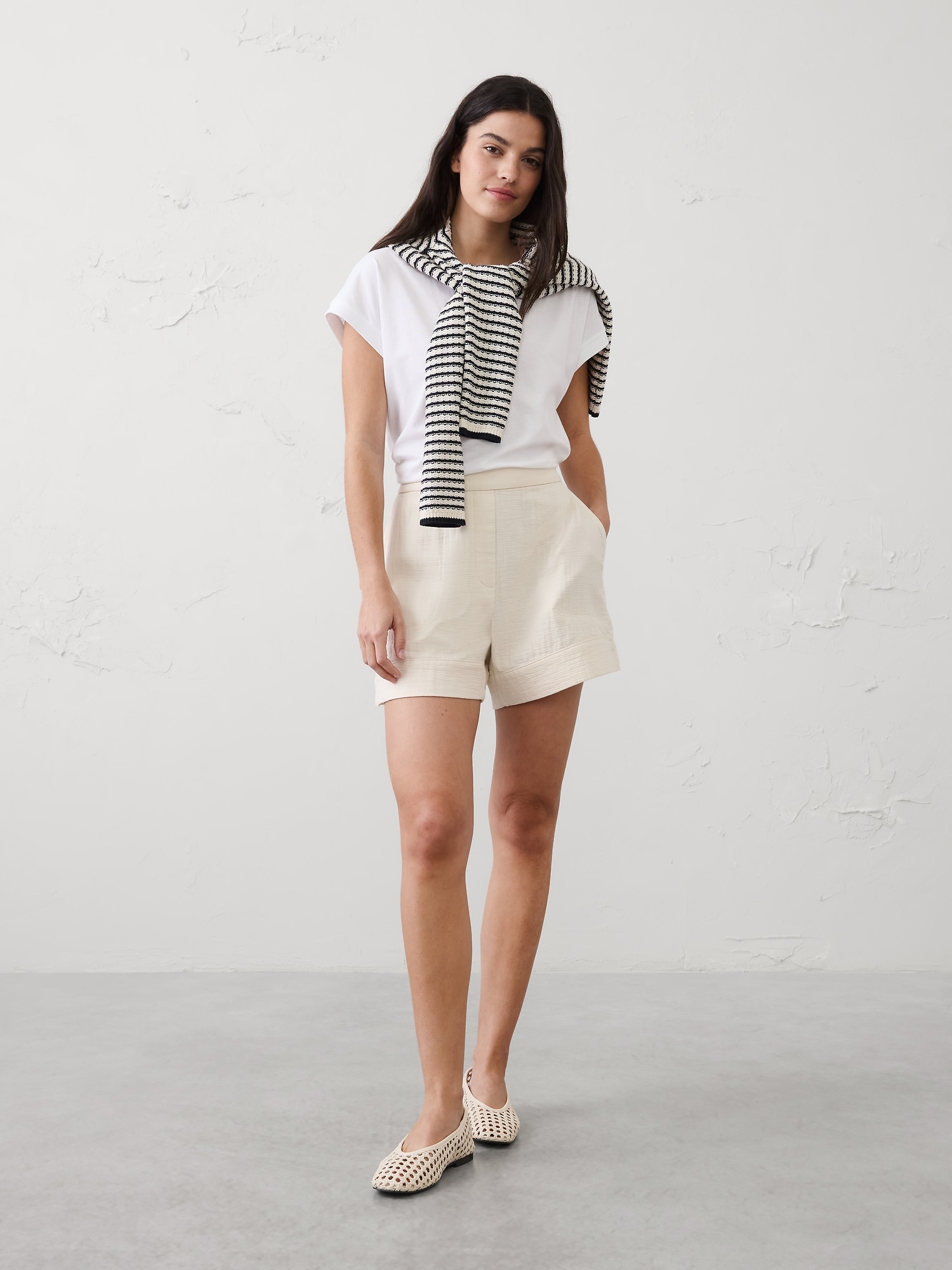 Anyday High-Rise Gauze Short