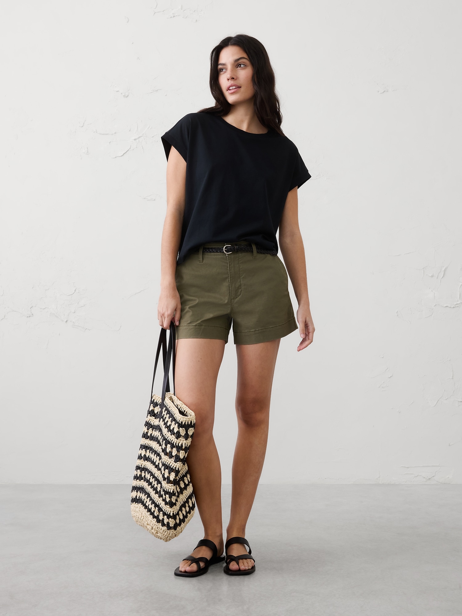 Mid-Rise Chino Short