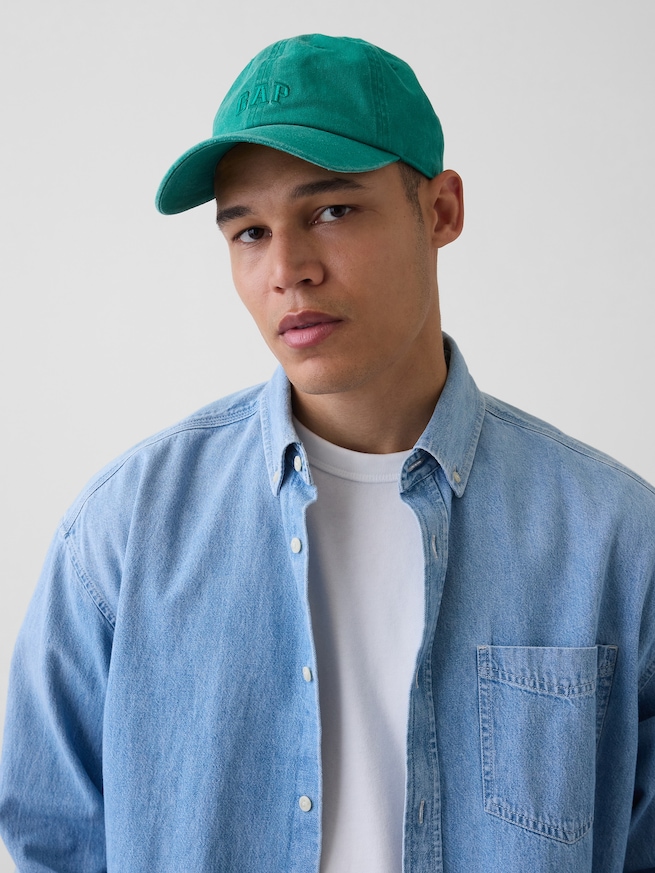GAPロゴ ウォッシュ ベースボールキャップ-1