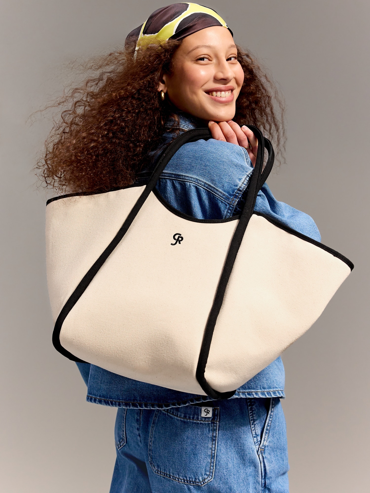 Old Navy x Christopher John Rogers Large Canvas Tote Bag