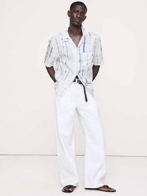 CHEMISE DE VACANCES COUPE STANDARD EN LIN