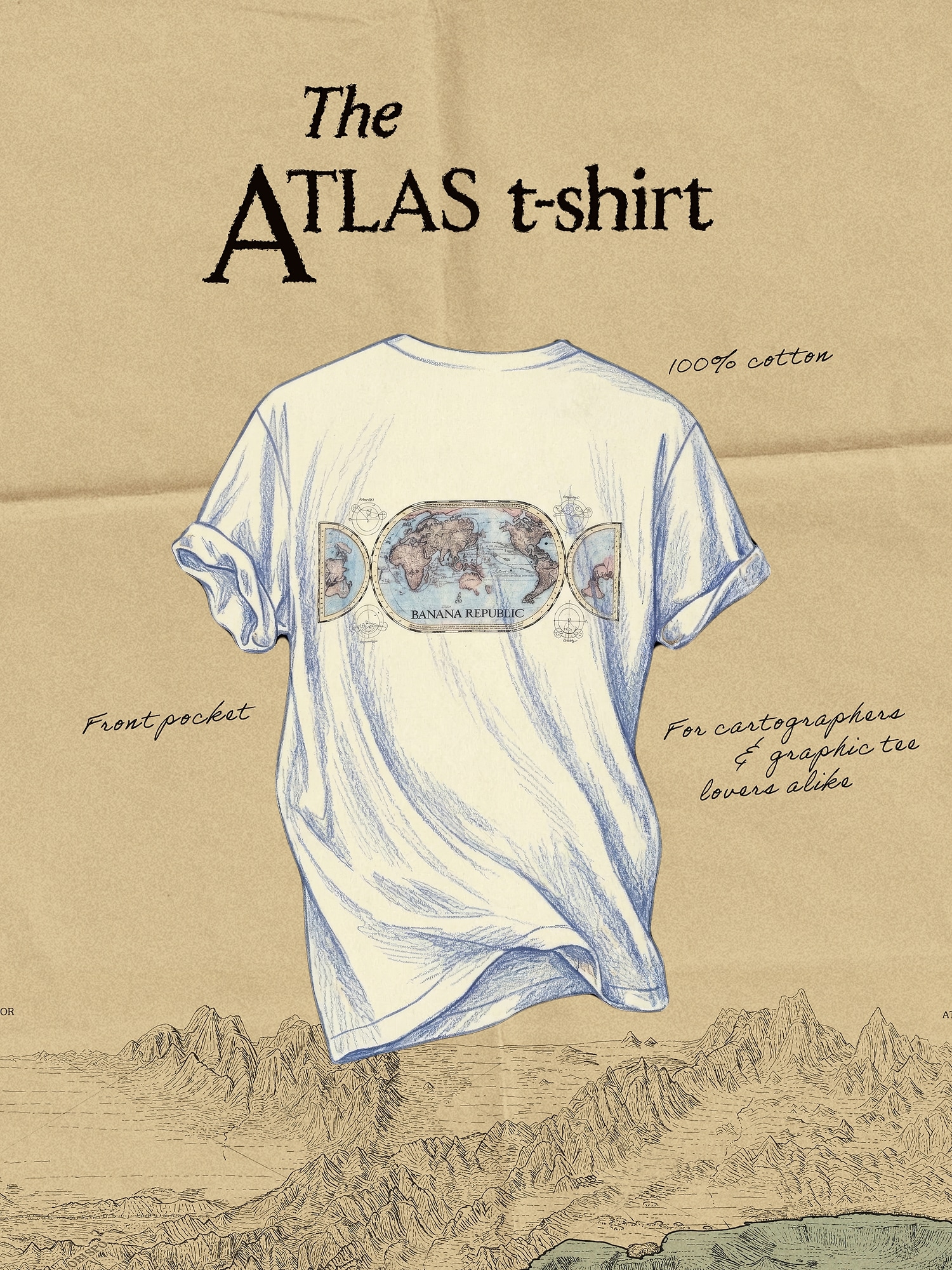 Archive Reissue アトラス グラフィック Tシャツ-7