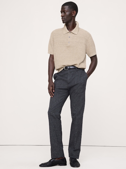 PANTALON HABILLÉ INFROISSABLE À COUPE ÉTROITE