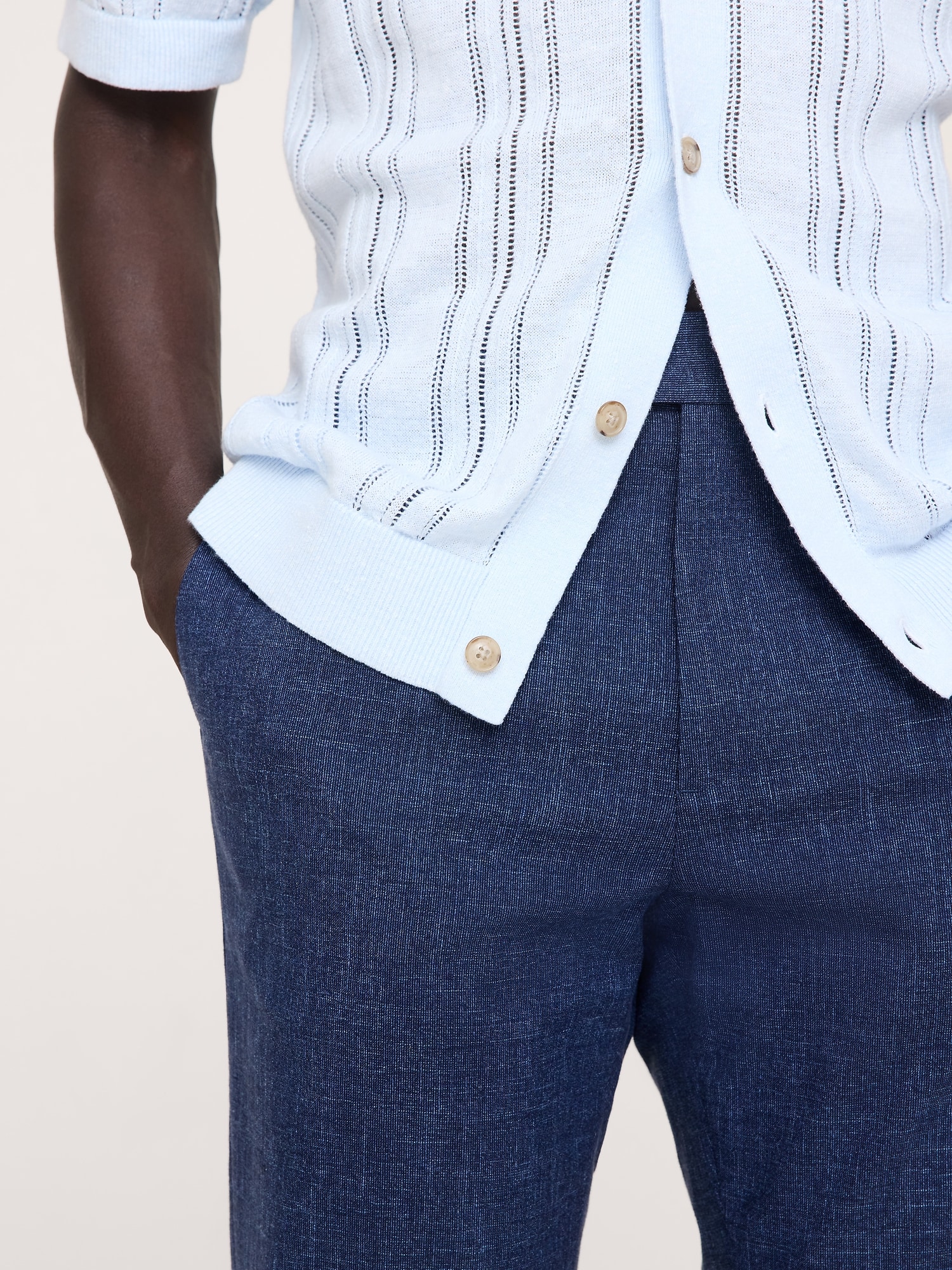 スリム リンクルレジスタント ドレスパンツ-3