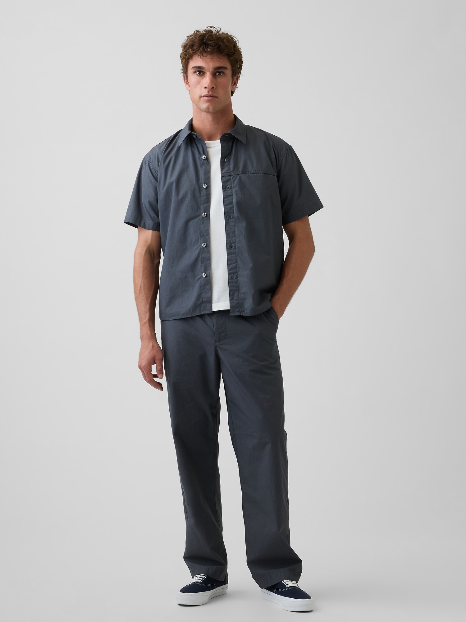 Poplin '90s Loose Pants