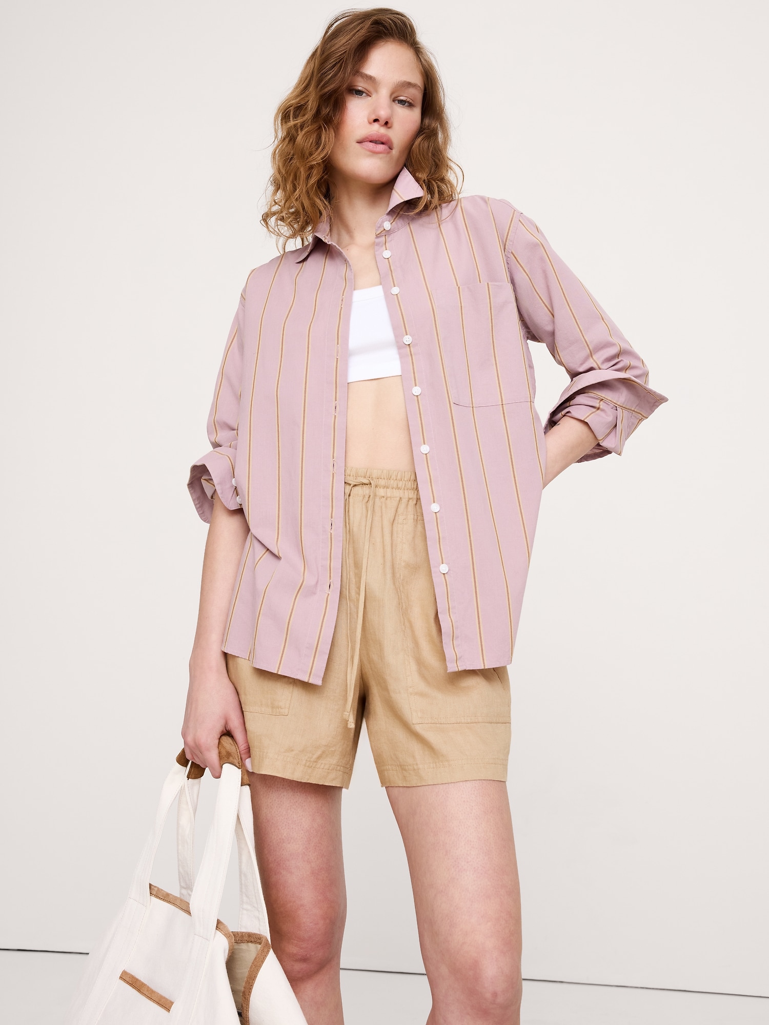The Oversized Shirt in Breezy-Cotton