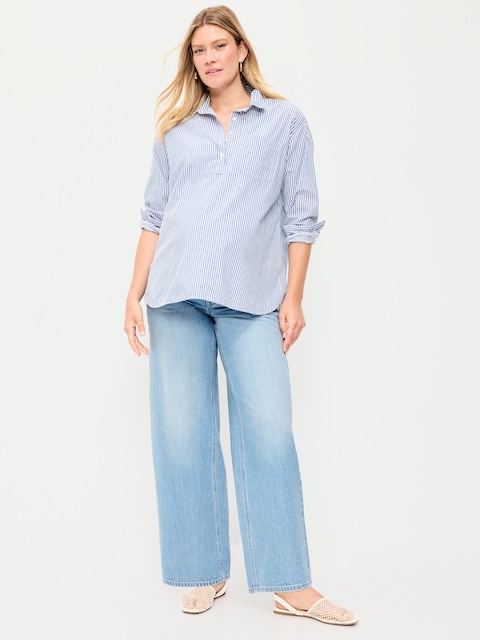 Maternity Full-Panel Wow Baggy Jeans