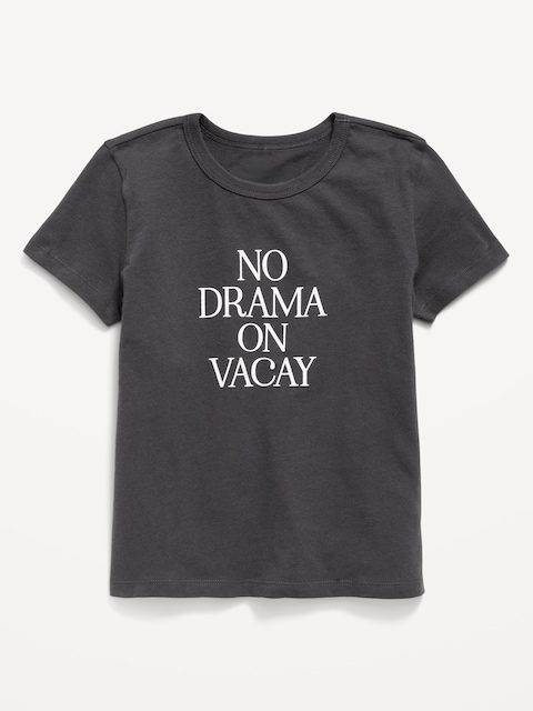 T-SHIRT À MANCHES COURTES À IMPRIMÉ POUR FILLE