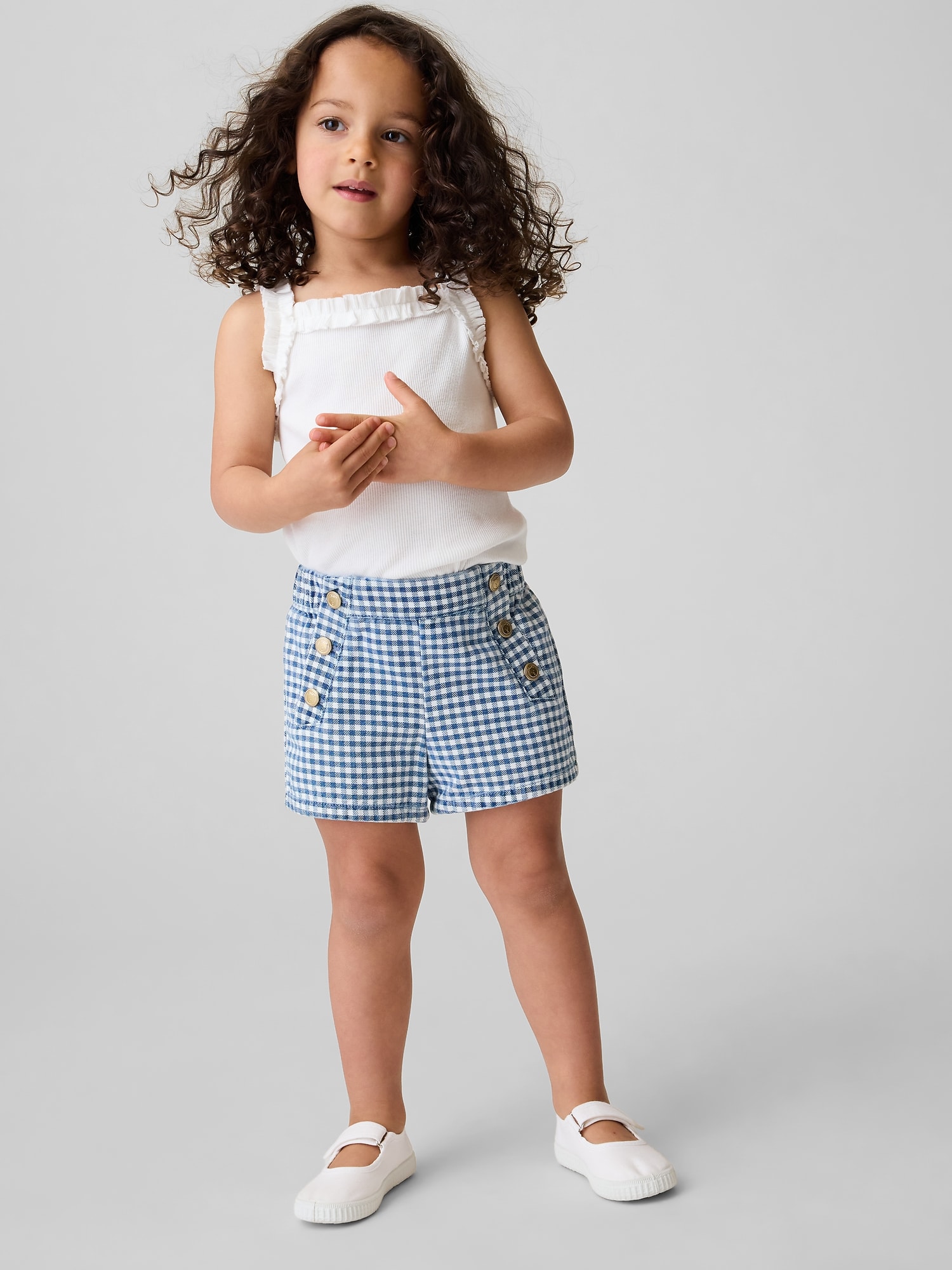 Baby & Toddler Sailor Gingham Denim Pull-On Shorts
