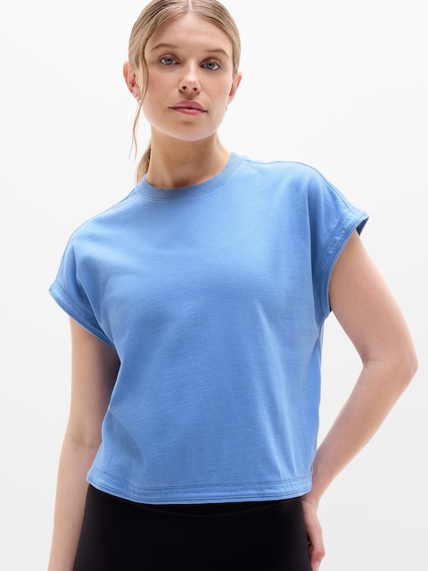 Airy Cotton Terry Sweatshirt Tee