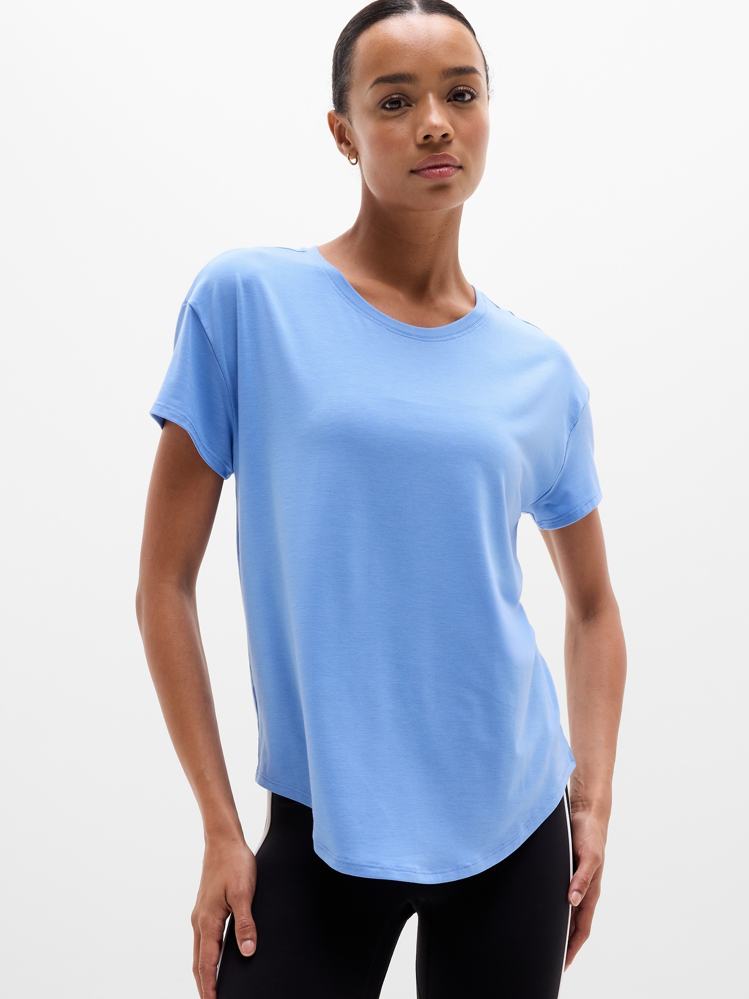 トップス CLANE QUICK DRY COTTON LOGO T-SHIRT Quick Dry T-Shirt | Athleta Canada