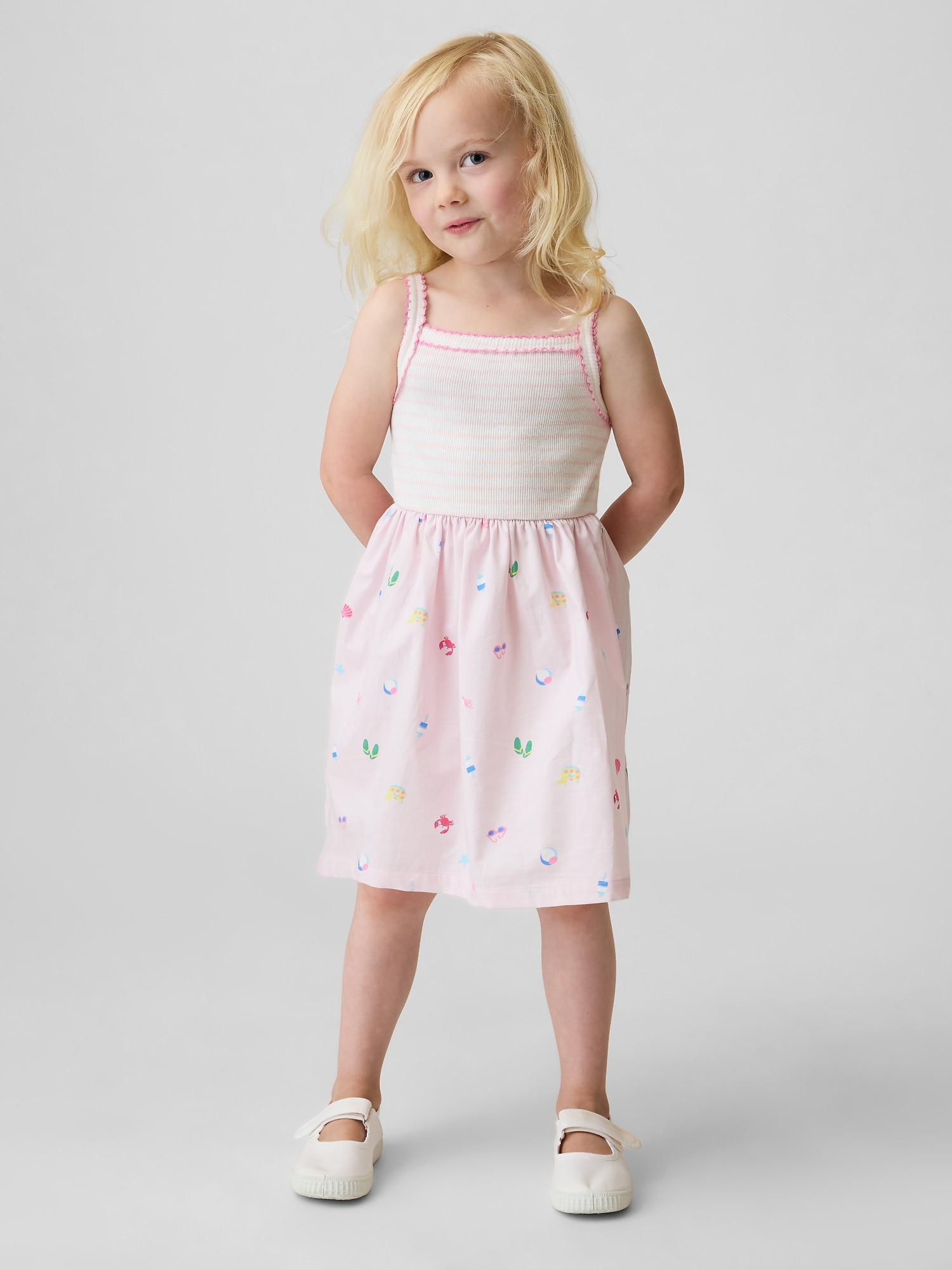 Baby & Toddler Mixed Media Apron Dress