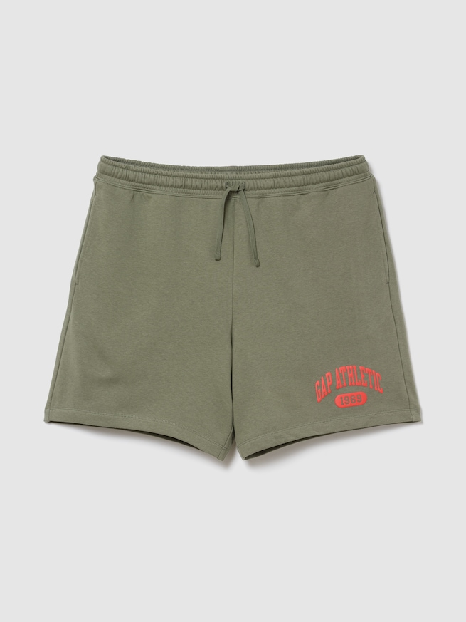 リラックスフィット フレンチテリー グラフィックショートパンツ-0