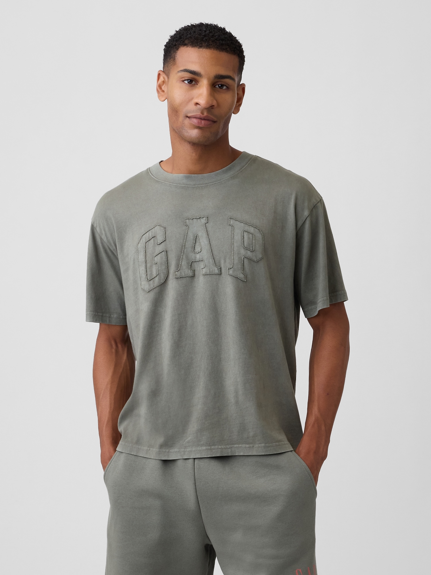 エブリディ ソフト ボクシー GAPロゴTシャツ-0