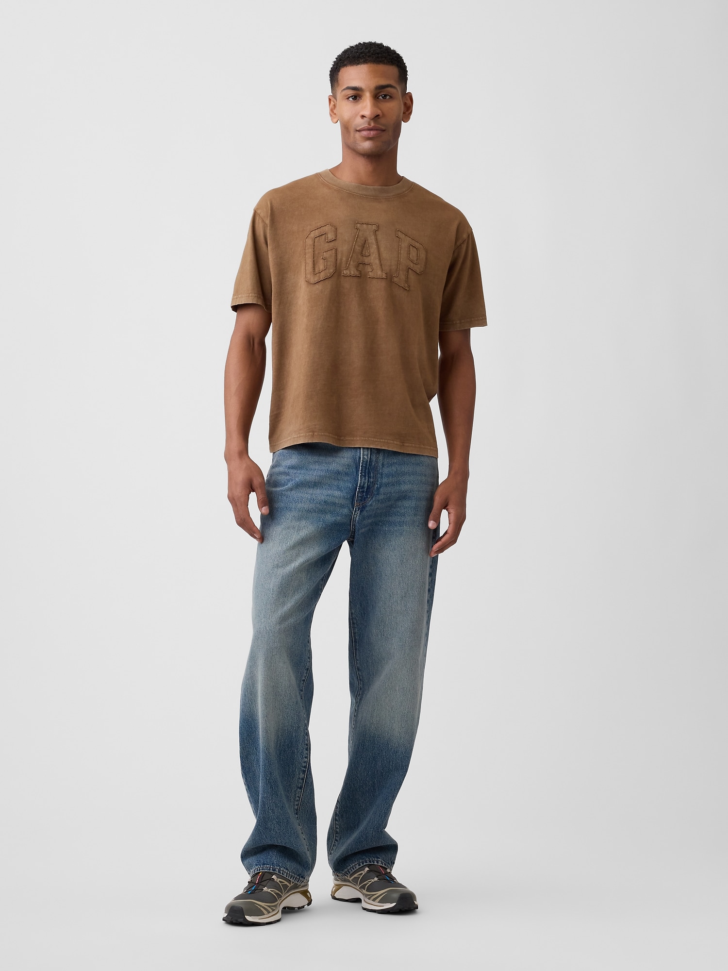 エブリディ ソフト ボクシー GAPロゴTシャツ-4