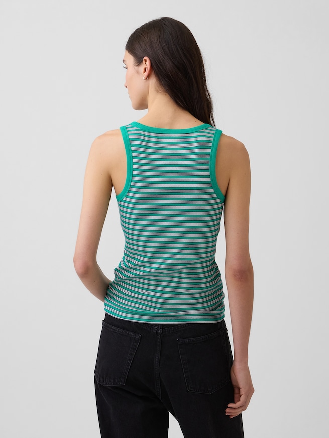 リブ GAPロゴ タンクトップ-2