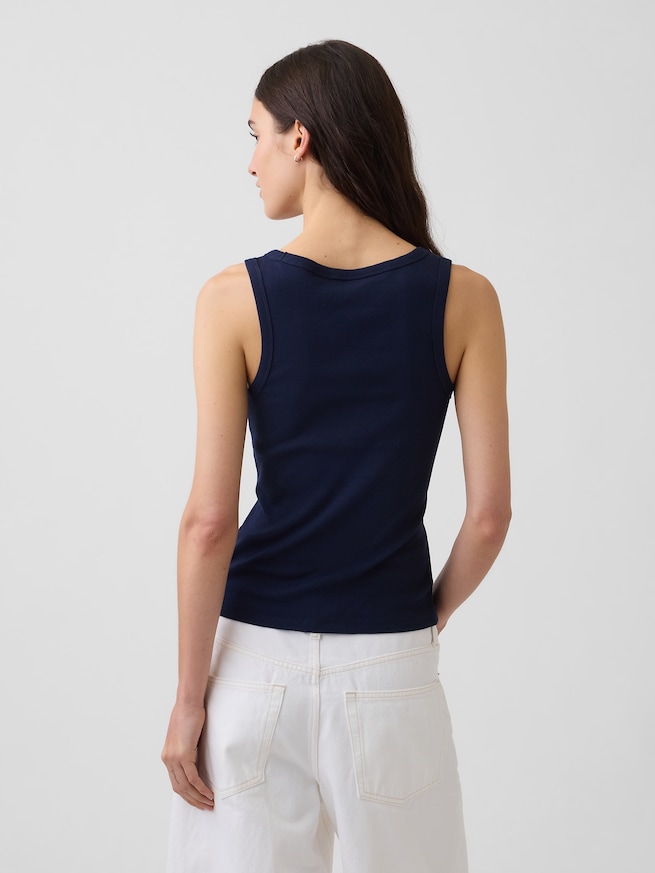 リブ GAPロゴ タンクトップ-2