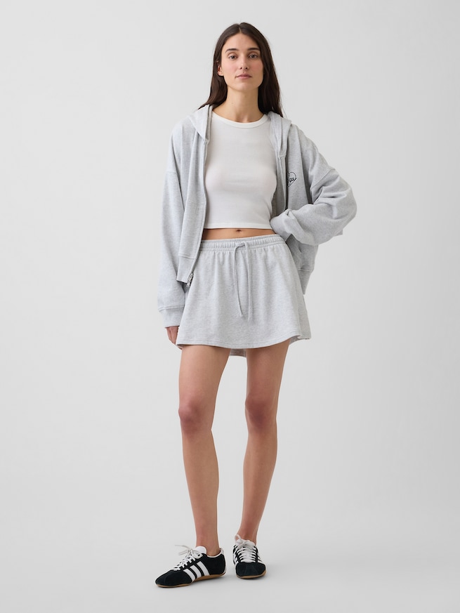 フレンチテリー ハート GAPロゴ ミニスカート-0