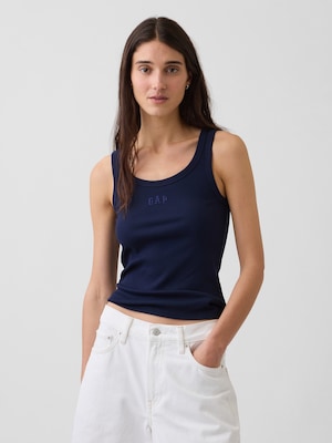 リブ GAPロゴ タンクトップ