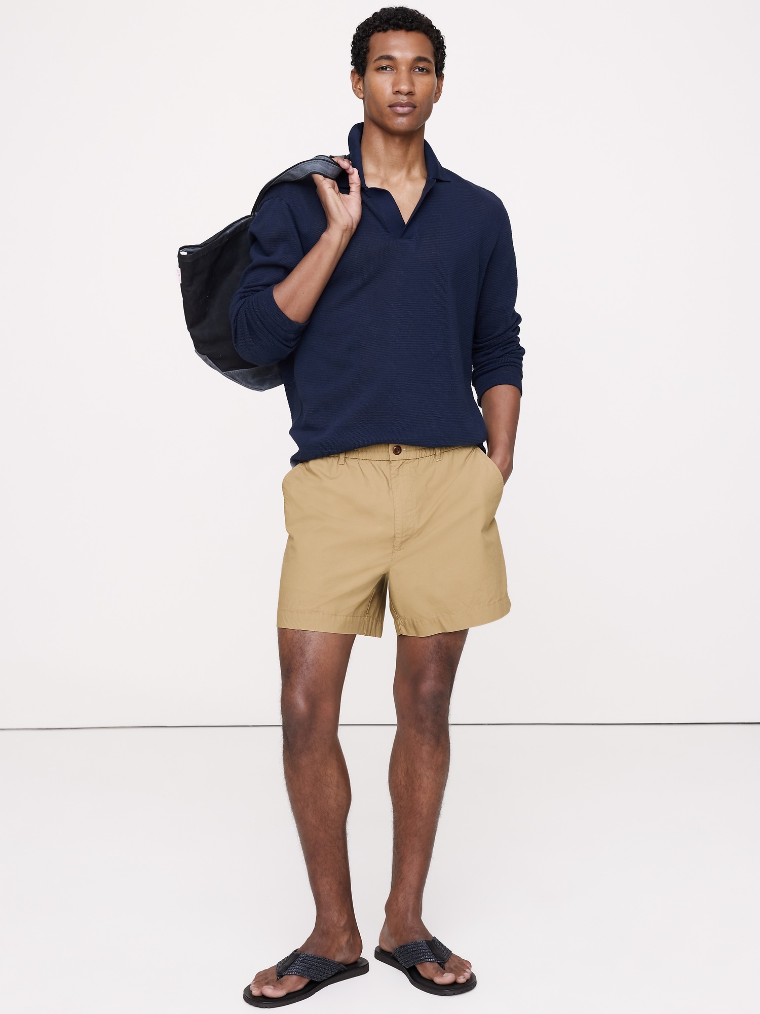 The Weekender 5" Pull-On Short in Cotton