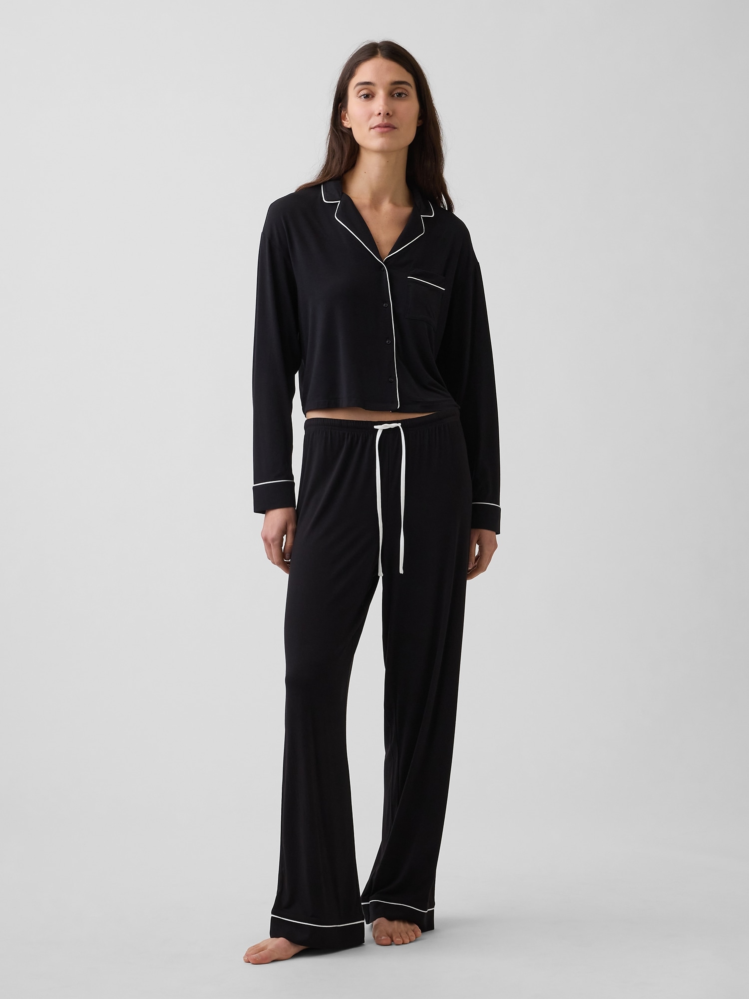 MadeSoft Modal Crop PJ Top