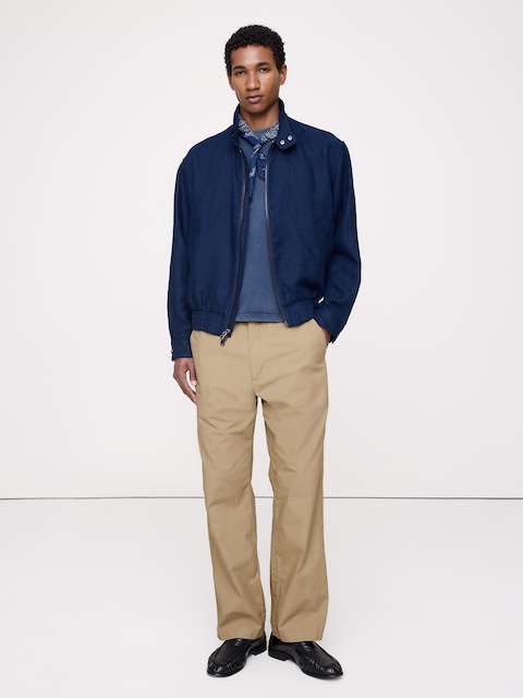 PANTALON ESCALE DÉCONTRACTÉ EN COTON À TAILLE EXTENSIBLE