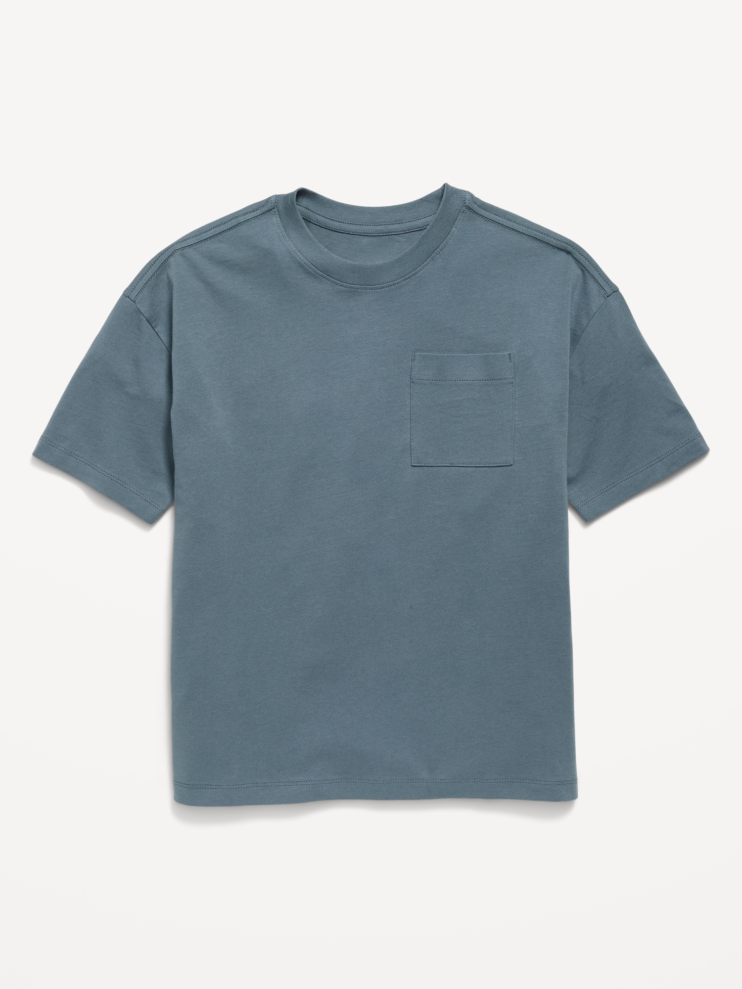 Oversized Short-Sleeve Pocket T-Shirt for Boys