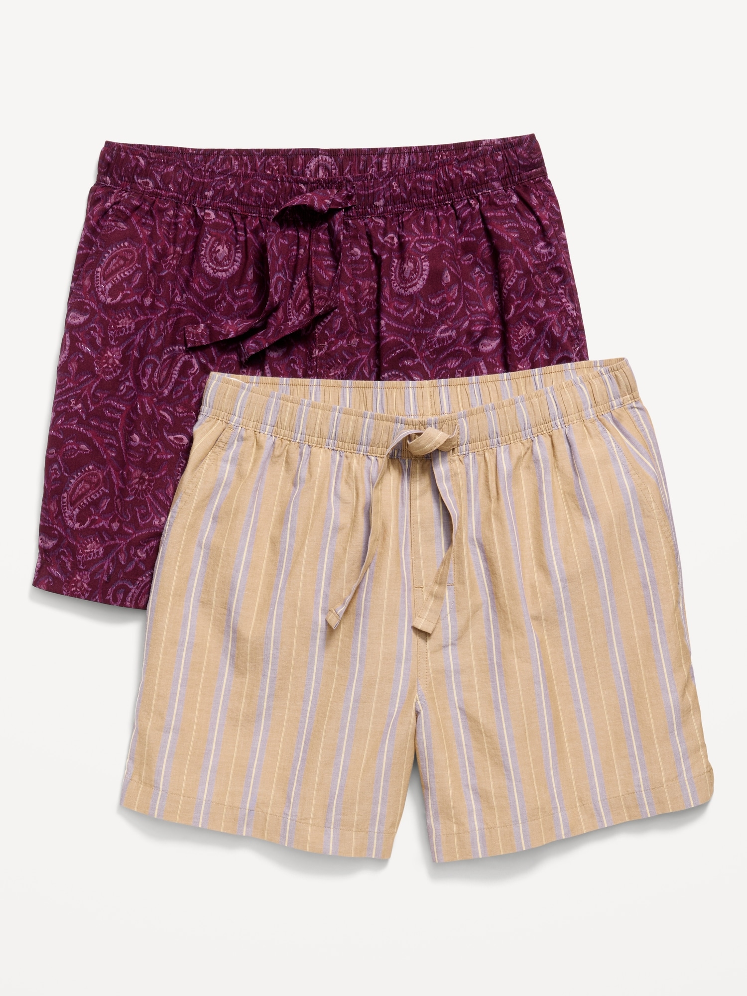 2-Pack Poplin Pajama Shorts